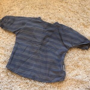 +PEHR+ Water repellent striped baby smock - storm color